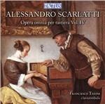 Opere per strumento a tastiera vol.4 - CD Audio di Alessandro Scarlatti,Francesco Tasini