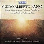 Opere per violino e pianoforte - CD Audio di Guido Alberto Fano