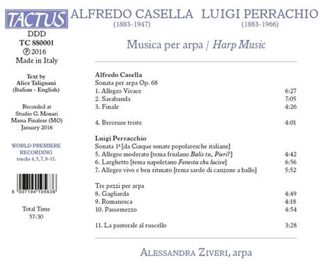 Musica per arpa - CD Audio di Luigi Perracchio,Alessandra Ziveri - 2