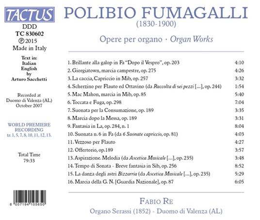 Opere Per Organo - CD Audio di Polibio Fumagalli - 2