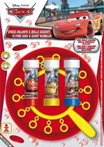 Bolle di Sapone. Disco Volante Bolle Giganti. Cars. Piatto + Soffiatore Multiplo + 3 Flaconi 60 Ml. Dulcop (Bubble World)