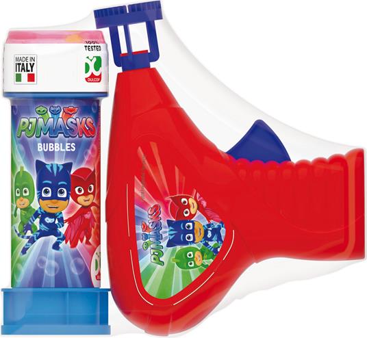 Shrink-Film Dulcop Bolle Di Sapone. Pistola Bolle Meccanica Piccola. Pj Masks