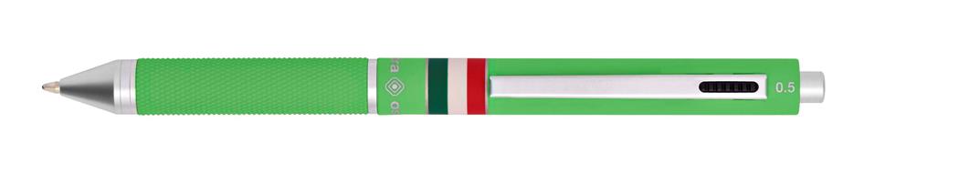 Penna a sfera 4 funzioni Quadra Italia Gommata Verde Chiaro - Osama -  Cartoleria e scuola | IBS