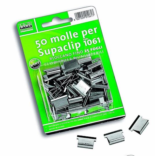 Molle ricambio Lebez Supaclip. Scatola 50 pezzi - 1061