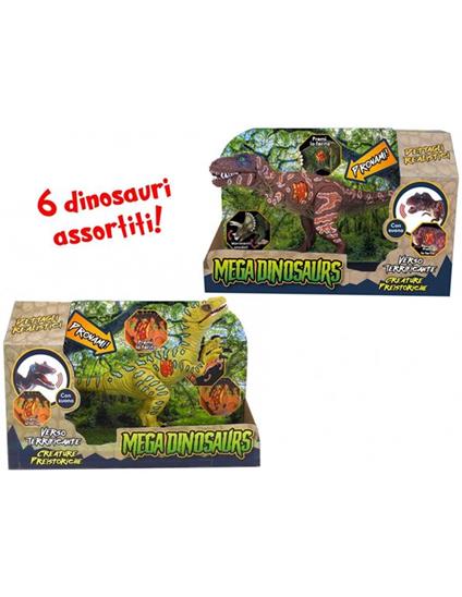 Mega Dinosaurs - Dinosauri dal verso terrificante 6 modelli