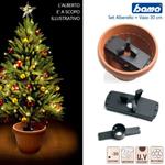 Kit Vaso 30 Cm Con Sostegno Per Albero Di Natale Alberobello Bama Terracotta