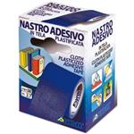 Nastro adesivo in tela Tes 702 SYROM formato 19 mm x 2,7 m - materiale tela plastificata bianco - 7571