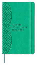 Agenda INSEGNANTI bigiornaliera - EDOLO orz verde acqua scuro - 13 x 21 cm