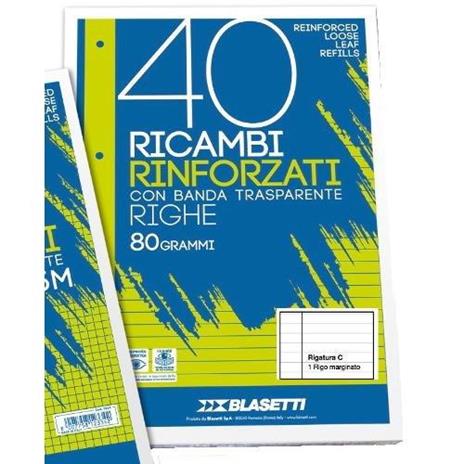 Blasetti Ricambi Rinforzati A4 80 Gr 40fg 1rc