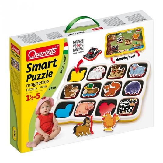 Smart Puzzle Magnetico - Quercetti - Prima Infanzia - Giochi interattivi -  Giocattoli | IBS