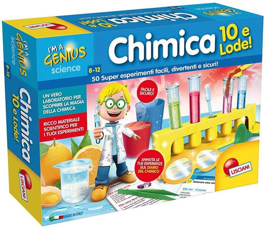 I'm A Genius Laboratorio Chimica 10 E Lode! - Lisciani - Piccolo Genio -  Scientifici - Giocattoli
