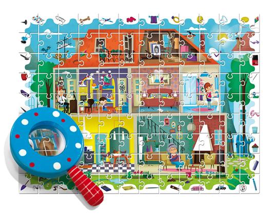 Ludattica Baby Detective Puzzle 108 Pcs La Mia Casa