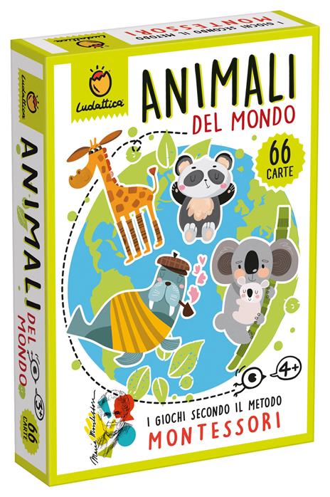 Animali. Carte Montessori. Giochi di carte