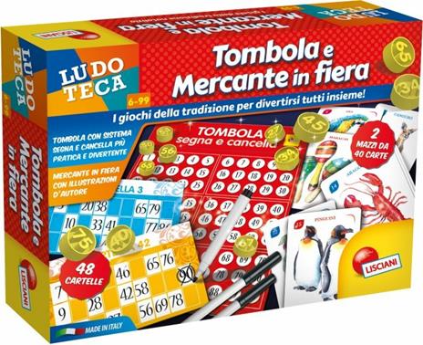 Ludoteca Tombola Segna e Cancella e Mercante in Fiera