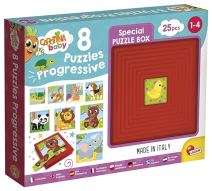 Carotina Baby 9 Puzzle Progressive Cuccioli