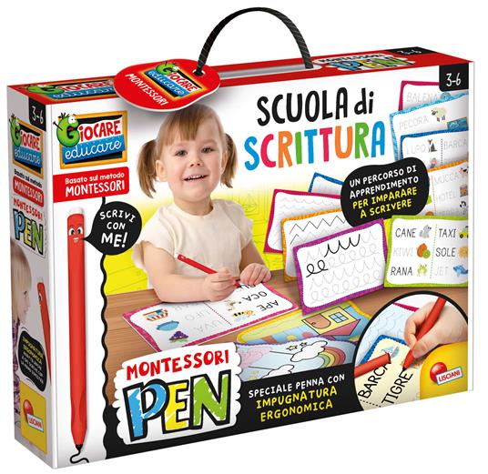 Montessori Pen Super Scuola Scrittura - Lisciani - Giocare Educare -  Lettura e scrittura - Giocattoli