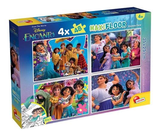 Disney Puzzle Maxifloor 4 X 48 Encanto - Lisciani - Disney Encanto - Puzzle  per bambini - Giocattoli