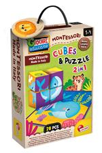 Montessori Legno Cubes And Puzzle