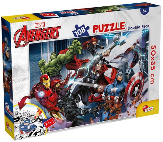 Marvel Puzzle Df Plus 108 Avengers - Lisciani - Avengers - Puzzle per  bambini - Giocattoli