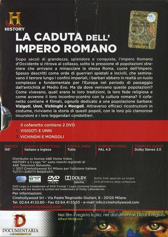 La caduta dell'Impero Romano (2 DVD) di Rex Piano,Alexander Emmert,Nick Gardner,Robert H. Gardner - DVD - 2