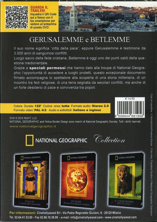 Gerusalemme e Betlemme. Tra fede e speranza di pace - DVD - 2