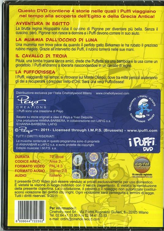 I Puffi. Nel mondo dell'antico Egitto di José Dutillieu,George Gordon - DVD - 2