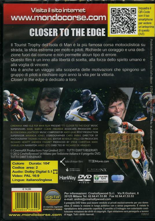 Closer To The Edge - DVD - Film di Richard De Aragues Sport | IBS