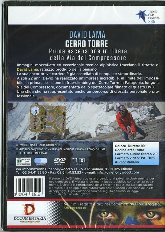 David Lama. Cerro Torre - DVD - Film di Thomas Dirnhofer Sport | IBS
