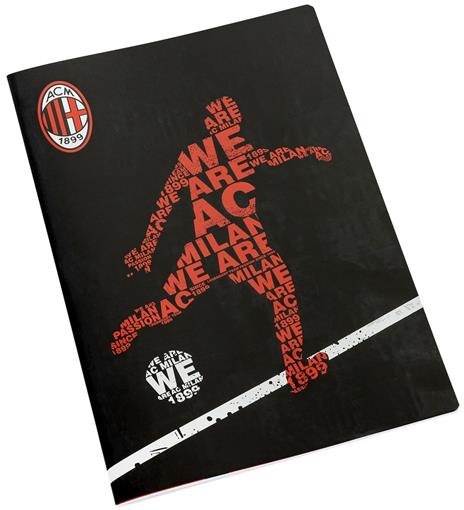 Quaderno maxi A4 AC Milan. 1 rigo - 3