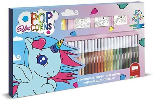 Set 36 Pennarelli. Pop Unicorns - Multiprint - Pittura - Giocattoli