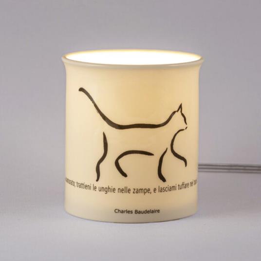 Lampada Meditathe luce - Baudelaire - Gatto