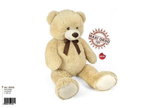 Maxi Orso con Fiocco 150 Cm Beige - 2