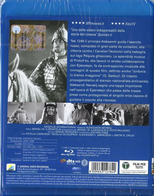 Aleksandr Nevskij (Blu-ray) di Sergej M. Ejzenstejn - Blu-ray - 2