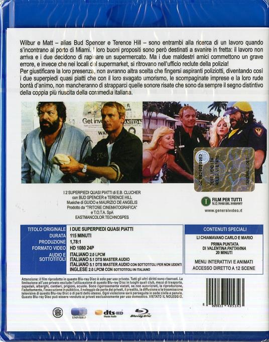 I due superpiedi quasi piatti - Blu-ray - Film di Enzo Barboni Commedia |  IBS