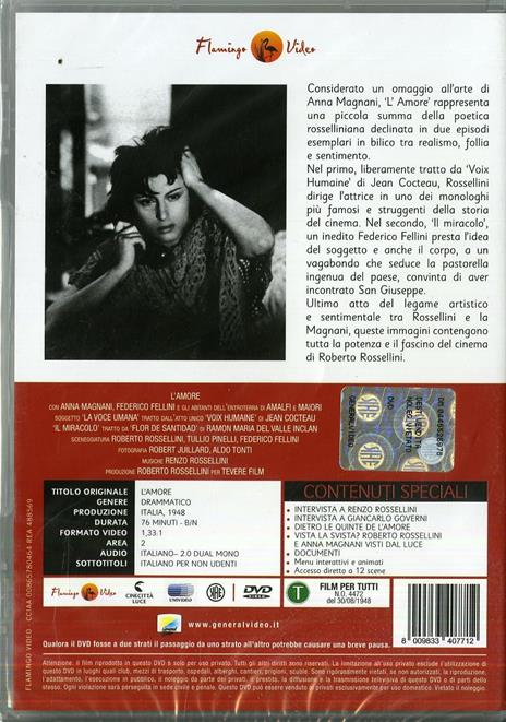L' amore di Roberto Rossellini - DVD - 2