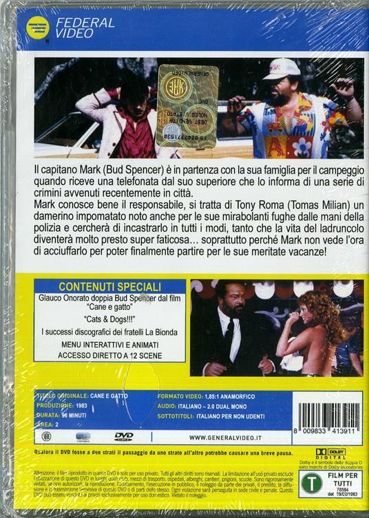 Cane e gatto di Bruno Corbucci - DVD - 2