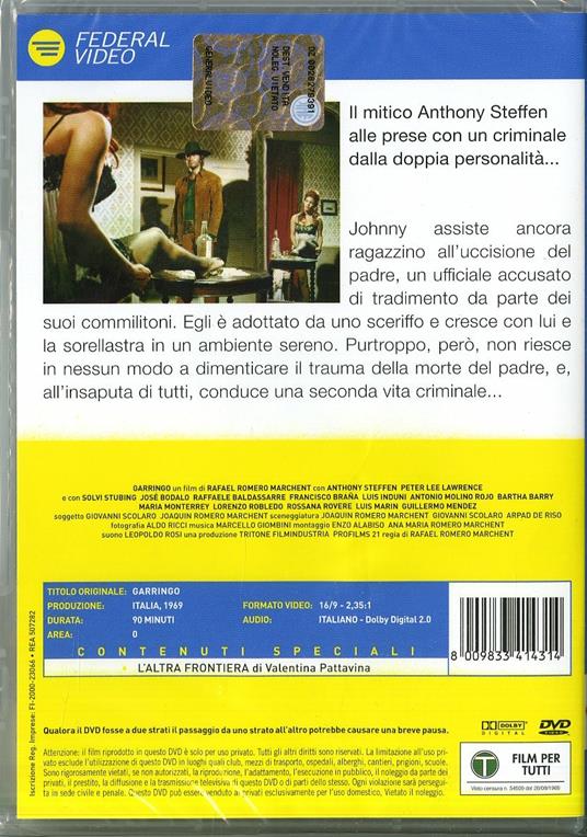 Garringo di Rafael Romero Marchent - DVD - 2