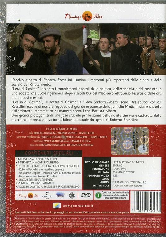 L' età di Cosimo de' Medici (3 DVD) - DVD - Film di Roberto Rossellini  Drammatico | IBS