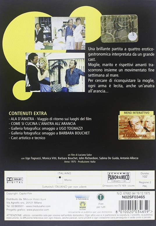 L' anatra all'arancia (DVD) di Luciano Salce - DVD - 2
