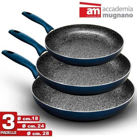 Tris 3 Padelle Energika Stone 18-24-28cm - Accademia Mugnano - Casa e  Cucina | IBS