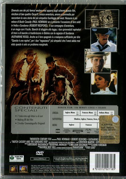 Butch Cassidy<span>.</span> Edizione speciale di George Roy Hill - DVD - 2
