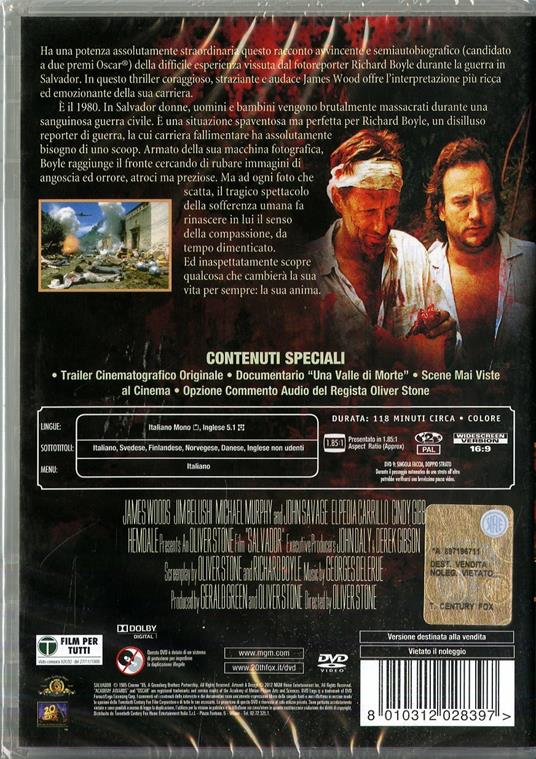 Salvador di Oliver Stone - DVD - 2