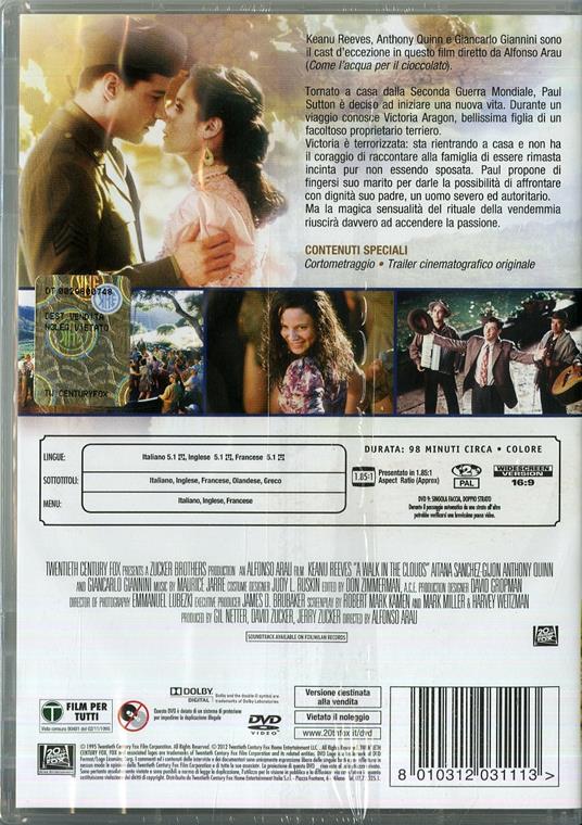 Il profumo del mosto selvatico - DVD - Film di Alfonso Arau Drammatico