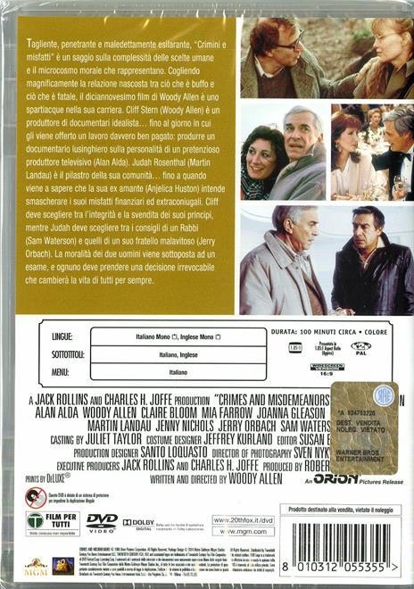 Crimini e misfatti di Woody Allen - DVD - 2