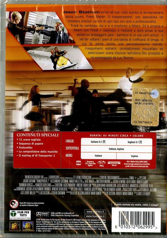 Transporter. Extreme di Louis Leterrier - DVD - 2