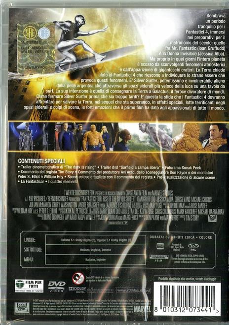 I Fantastici 4 e Silver Surfer (1 DVD) di Tim Story - DVD - 2