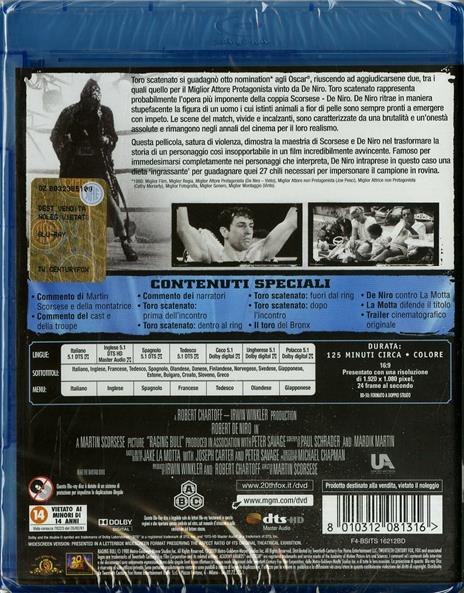 Toro scatenato di Martin Scorsese - Blu-ray - 2