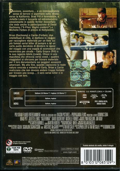 Kalifornia di Dominic Sena - DVD - 2
