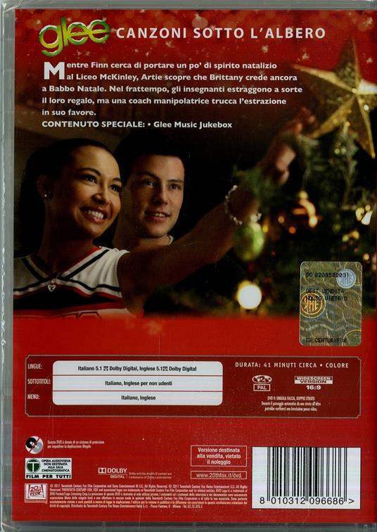 Glee. Canzoni sotto l'albero di Alfonso Gomez-Rejon - DVD - 2