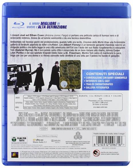 Crocevia della morte. Esclusiva Feltrinelli-IBS (Blu-ray) di Joel Coen,Ethan Coen - Blu-ray - 2